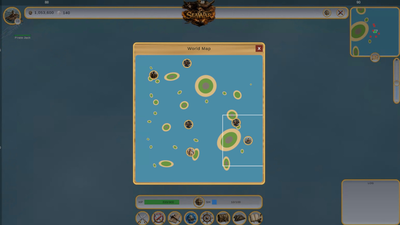 World map of SeaWar